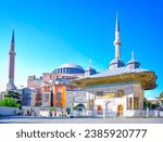 3. Ahmet Fountain and Hagia Sophia Mosque.