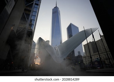 3 August 2021, Wall Street, New York, USA. The Occulus, A Transport Hub Located In World Trade Center Complex