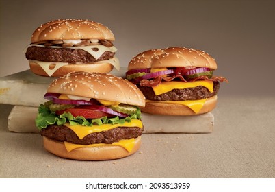 4,889 3 burgers Stock Photos, Images & Photography | Shutterstock