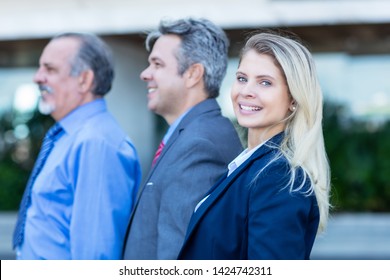 3 Generations Of Business People Outdoor In The City