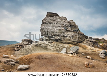 3- Geomorphologic rocky structures in Bucegi Mountains, Romania