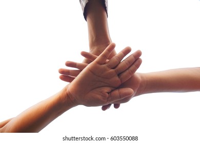3 hand Assemble Corporate Meeting /Teamwork