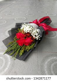 3 Stalk Red Rose Boquet