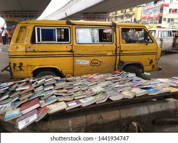 30 June 2019, Lagos Nigeria: Commercial Danfo Bus On Lagos Road In Nigeria.