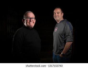  30/10/18, Glasgow UK, Stars Of BBC Scotland Hit Comedy Still Game Greg Hemphill And Ford Kiernan (black Top) After Announcing That Their Next Series Will Be The Last.