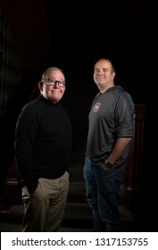  30/10/18, Glasgow UK, Stars Of BBC Scotland Hit Comedy Still Game Greg Hemphill And Ford Kiernan (black Top) After Announcing That Their Next Series Will Be The Last.