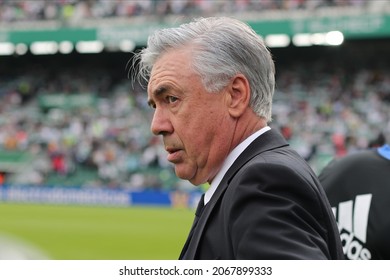 30th October 2021; Estadio Martinez Valero, Elche, Spain; La Liga Football, Elche CF Versus Real Madrid; Real Madrid Head Coach Carlo Ancelotti