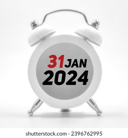 31 January 2024 calendar date concept 