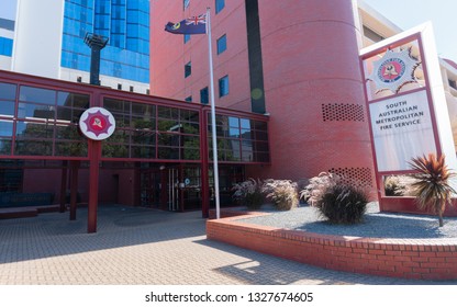 31st December 2018 , Adelaide South Australia : Fire Station Of The South Australian Metropolitan Fire Service Exterior View In Adelaide SA Australia