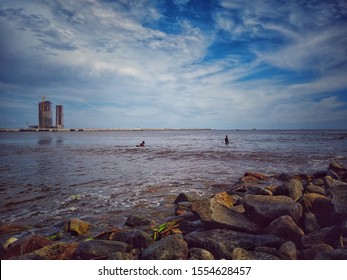 31st October, 2019 Victoria Island, Lagos, Nigeria: Eko Atlantic City From Takwa Bay. 