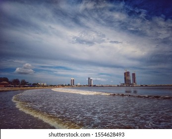 31st October, 2019 Victoria Island, Lagos, Nigeria: Eko Atlantic City From Takwa Bay. 