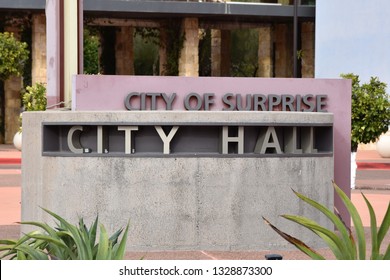 3/2/19 Surprise Arizona Sign For Surprise City Hall