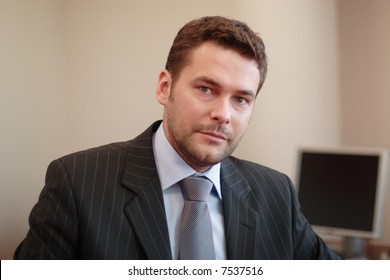 35 Years Old  Business Man Portrait