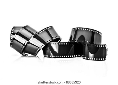 35mm Film Strip Isolated On White Background