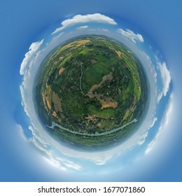 360 Degree Sphere Agricultural Areas Island Stock Photo 1677071680 ...