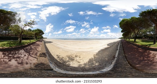 360 Degrees Spherical Panorama Atlantic Beach Stock Photo 2151533293 ...