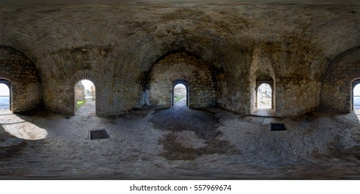 A 360 degrees (spherical) view of the castle of Buffavento in Cyprus. This spherical images are realized in a very high resolution, with DSLR cameras.