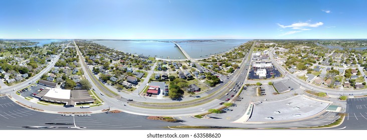 360 Panorama Of Atlantic Beach Bridge North Carolina