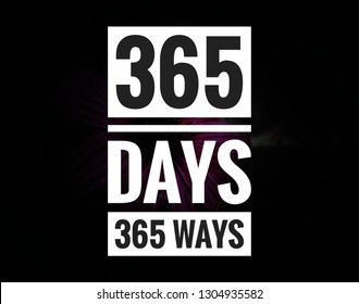 365 Days 365 Ways Motivational Quote Stock Photo 1304935582 | Shutterstock