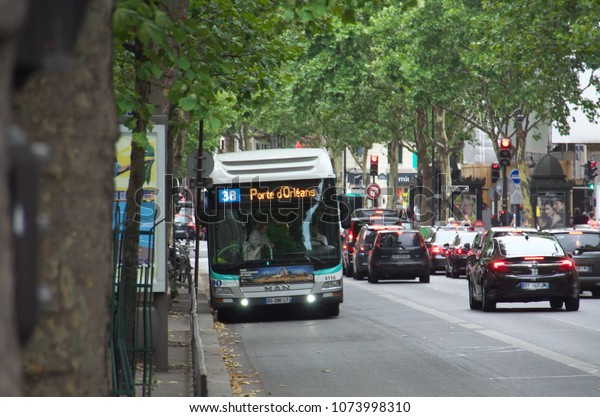 38 Boulevard Saint-Michel, 75006 Paris,\
France,July 23rd 2017:BUS IN PARIS\
MAN