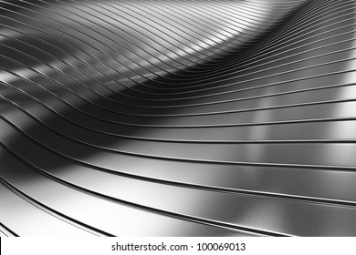 3D-Aluminium-Abstrakte, silberner Hintergrund