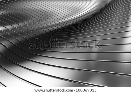 3d Aluminum abstract silver metal background illustration