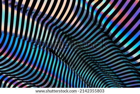 3d background render of abstract art curved three dimensional geometric lines