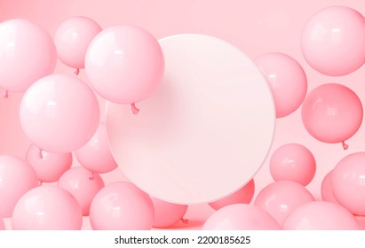 The 3d balloons for home party - Shutterstock ID 2200185625