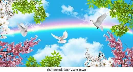 3d sky flower Images, Stock Photos & Vectors | Shutterstock