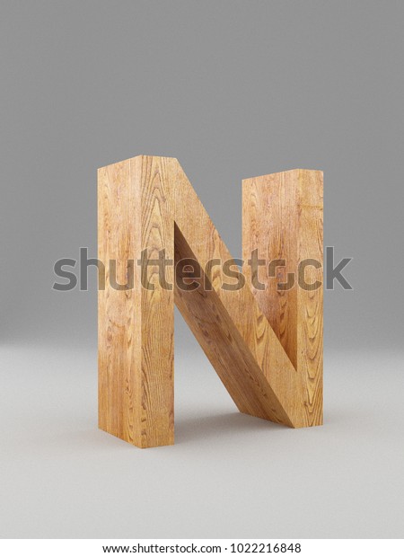 3d Decorative Wooden Alphabet Capital Letter Stock Photo Edit Now