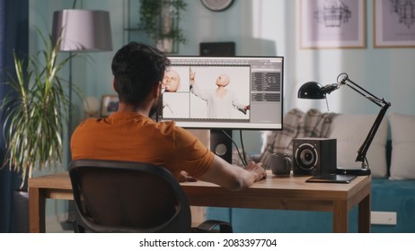 3D designer creating videogame character - Shutterstock ID 2083397704