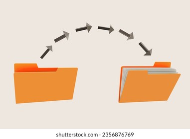The 3D display data file is transferring data from the first file to the second file.