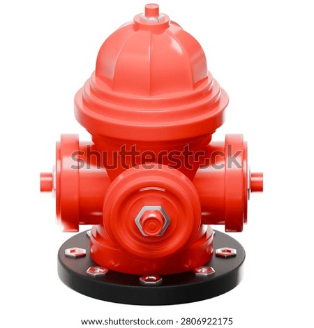 3D Fire Hydrant Emergency Safety Equipment For Firefighters And City Water Access