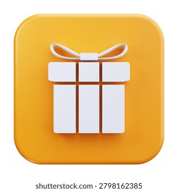 3D Gift Box User Interface Symbol Icon