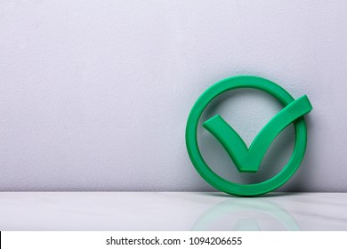 3d Green Check Mark Icon In Front Of Wall - Shutterstock ID 1094206655
