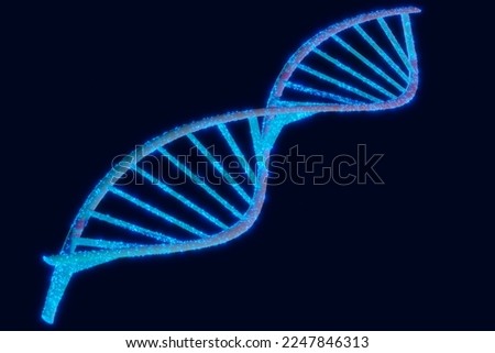 3D illustration Phosphate compounds, cytosine, thymine, adenine, guanine, human DNA chain nucleotides