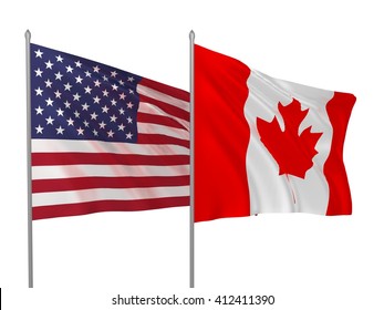 Canada Usa Flag Images, Stock Photos & Vectors | Shutterstock