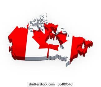 3d Map Of Canada