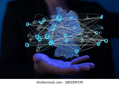 3D map of Germany. rendering. - Powered by Shutterstock - Get 15% off with code: PIKWIZARD15