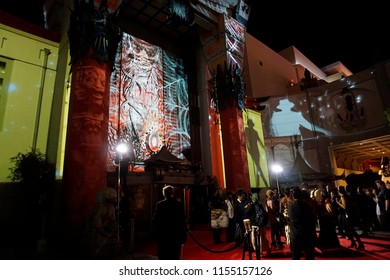 3d Mapping At The Estate Of Michael Jackson + Sony Music Present Michael Jackson Scream Halloween Takeover At TCL Chinese Theatre IMAX On October 24, 2017 In Los Angeles, CA