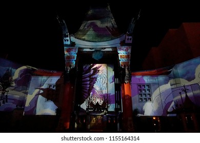 3d Mapping At The Estate Of Michael Jackson + Sony Music Present Michael Jackson Scream Halloween Takeover At TCL Chinese Theatre IMAX On October 24, 2017 In Los Angeles, CA