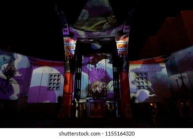 3d Mapping At The Estate Of Michael Jackson + Sony Music Present Michael Jackson Scream Halloween Takeover At TCL Chinese Theatre IMAX On October 24, 2017 In Los Angeles, CA