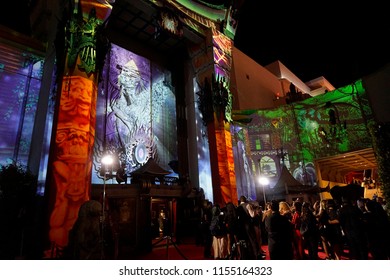 3d Mapping At The Estate Of Michael Jackson + Sony Music Present Michael Jackson Scream Halloween Takeover At TCL Chinese Theatre IMAX On October 24, 2017 In Los Angeles, CA