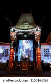 3d Mapping At The Estate Of Michael Jackson + Sony Music Present Michael Jackson Scream Halloween Takeover At TCL Chinese Theatre IMAX On October 24, 2017 In Los Angeles, CA