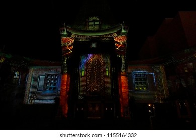 3d Mapping At The Estate Of Michael Jackson + Sony Music Present Michael Jackson Scream Halloween Takeover At TCL Chinese Theatre IMAX On October 24, 2017 In Los Angeles, CA