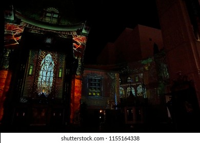 3d Mapping At The Estate Of Michael Jackson + Sony Music Present Michael Jackson Scream Halloween Takeover At TCL Chinese Theatre IMAX On October 24, 2017 In Los Angeles, CA