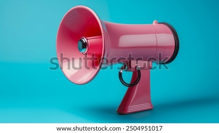 3d megaphone speaker or loudspeaker bullhorn for announce promotion in 3d background megaphone loud hailer with microphone speakerphone 3d icon vector render illustration for alert and announcement