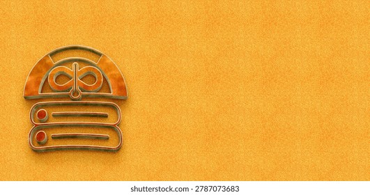 3D metallic server rack icon with DevOps infinity and gauge symbol on orange