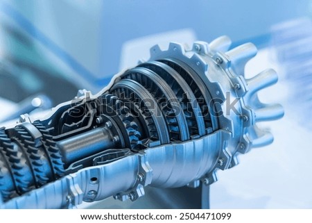 3D printer jet engine printed model metal plastic