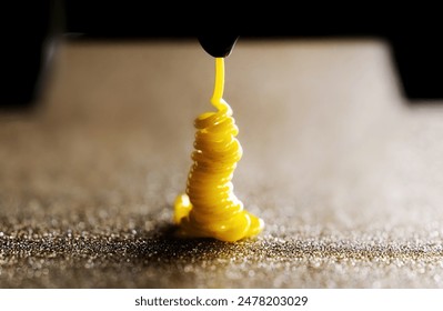 3D Printer Nozzle Cleaning Process, Printing With Yellow TPU Filament, Replacing filament